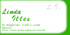 linda illes business card